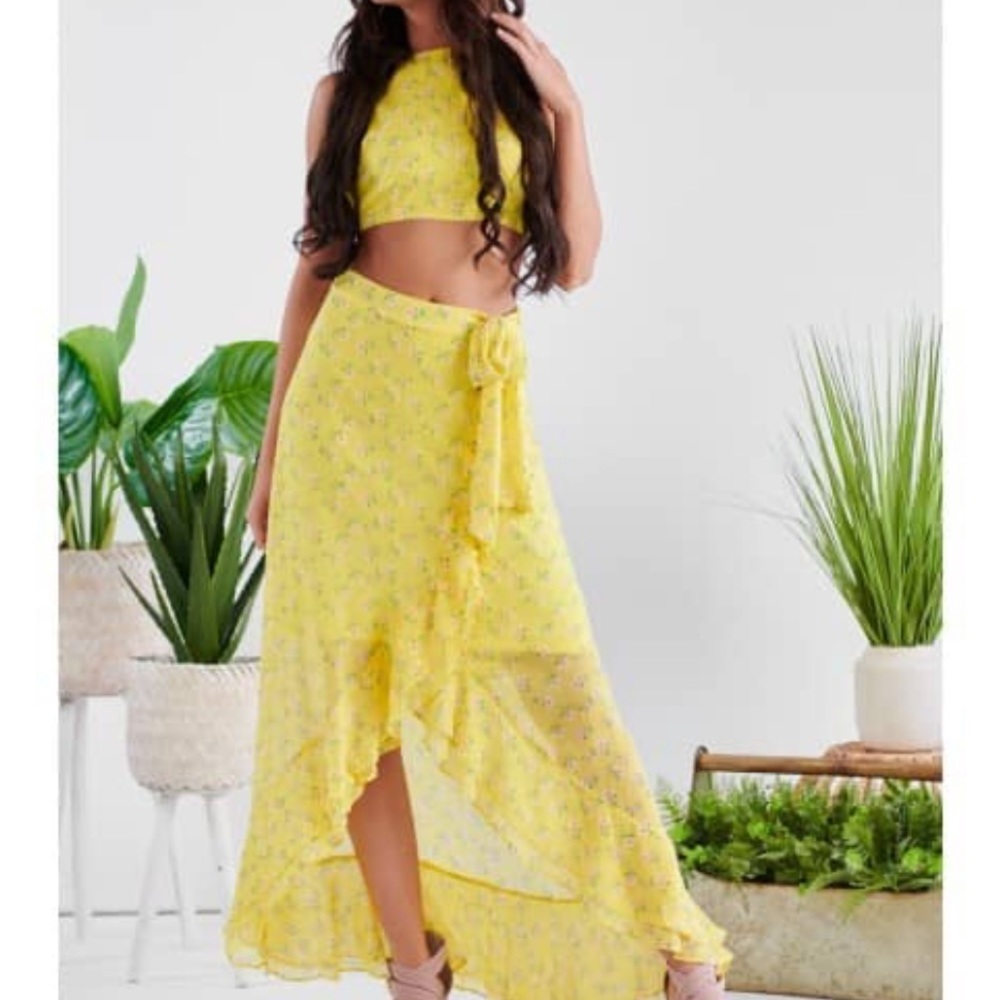 Yellow two piece set